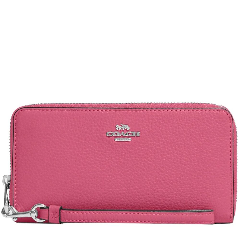 Coach Long Zip Around Wallet in Petunia (never been used)